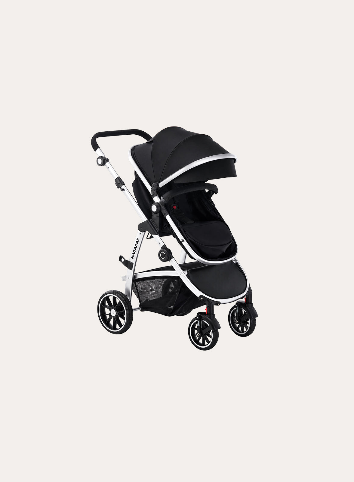 Silver & Black Stroller