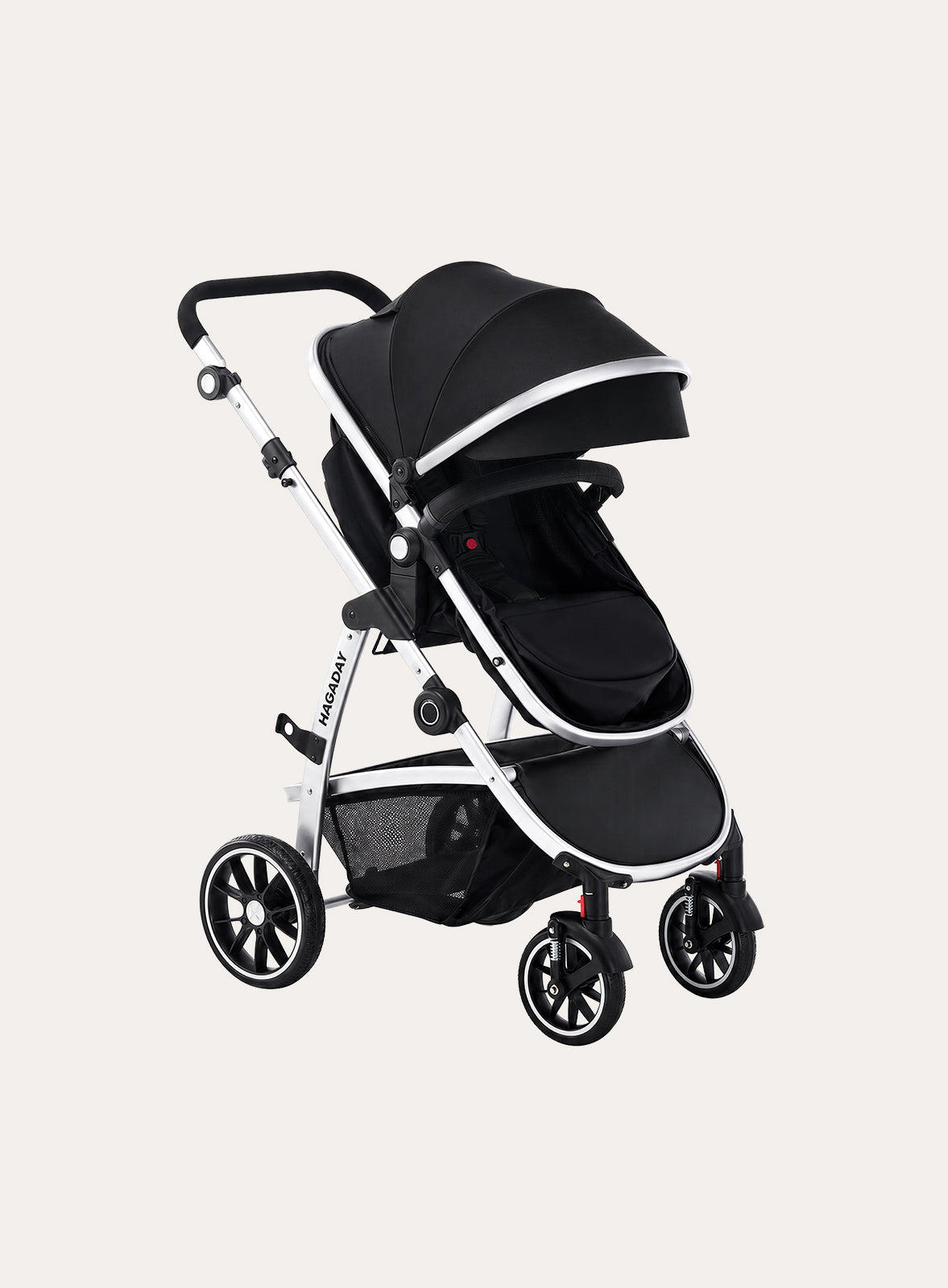 Silver & Black Stroller