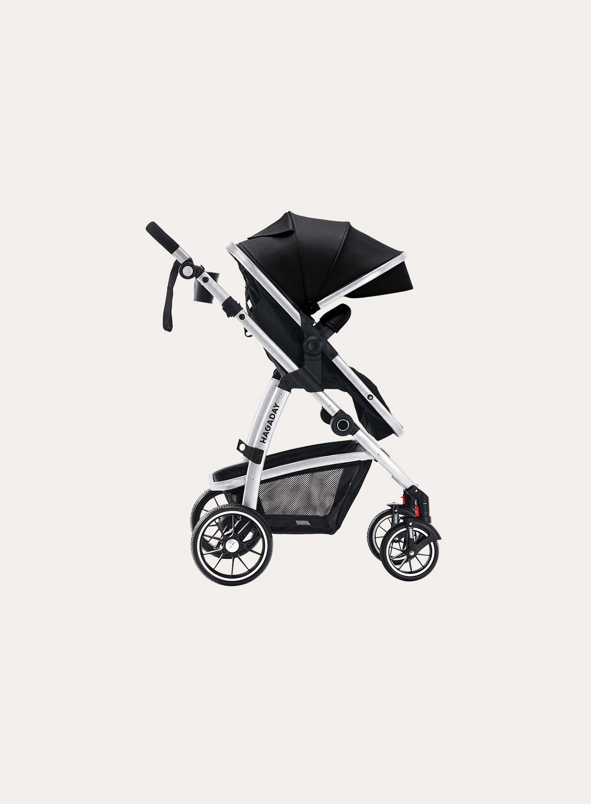 Silver & Black Stroller