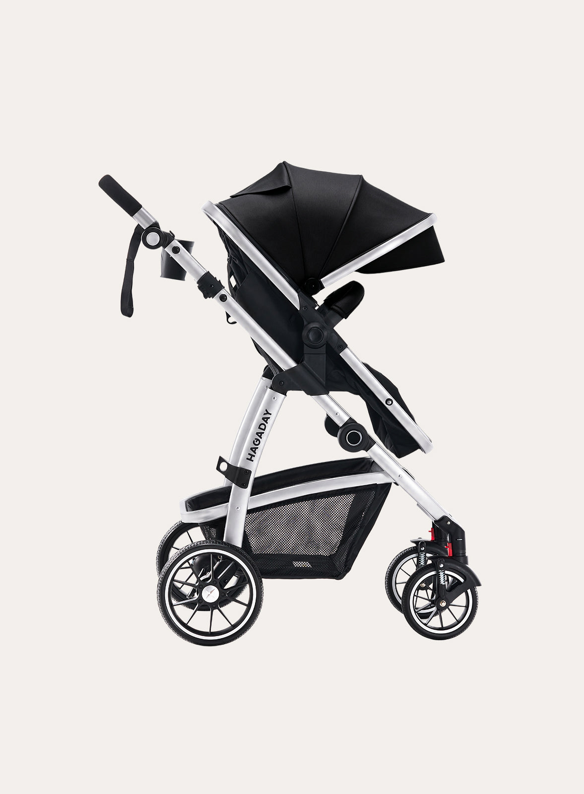 Silver & Black Stroller
