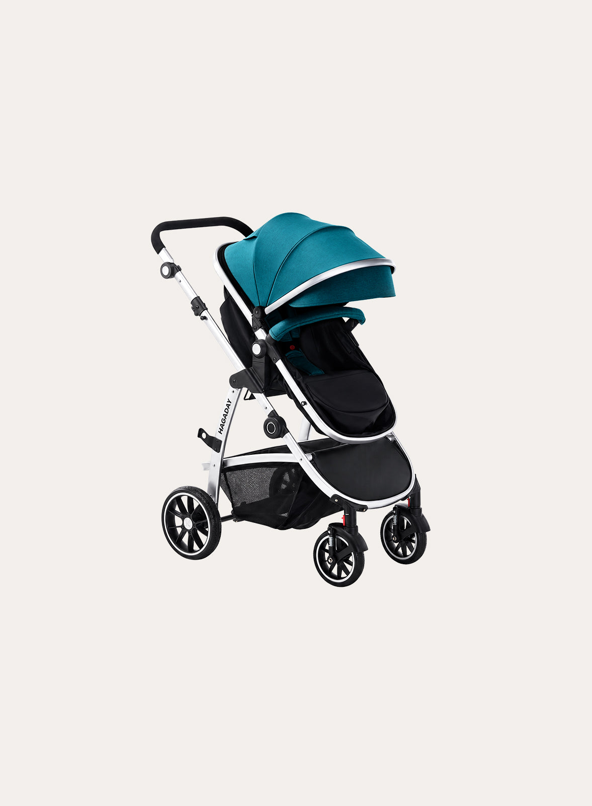 Silver & Blue Stroller