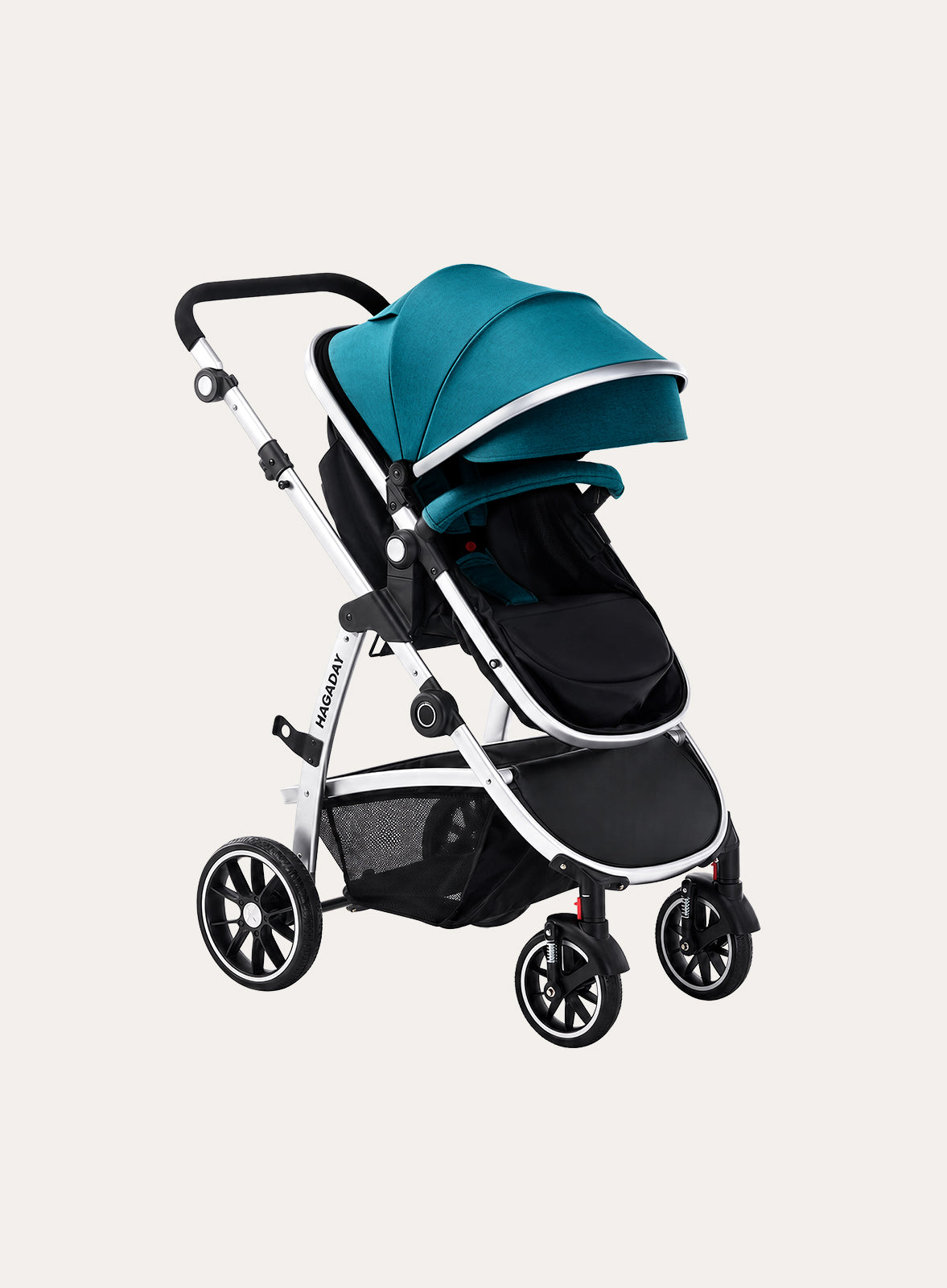 Silver & Blue Stroller
