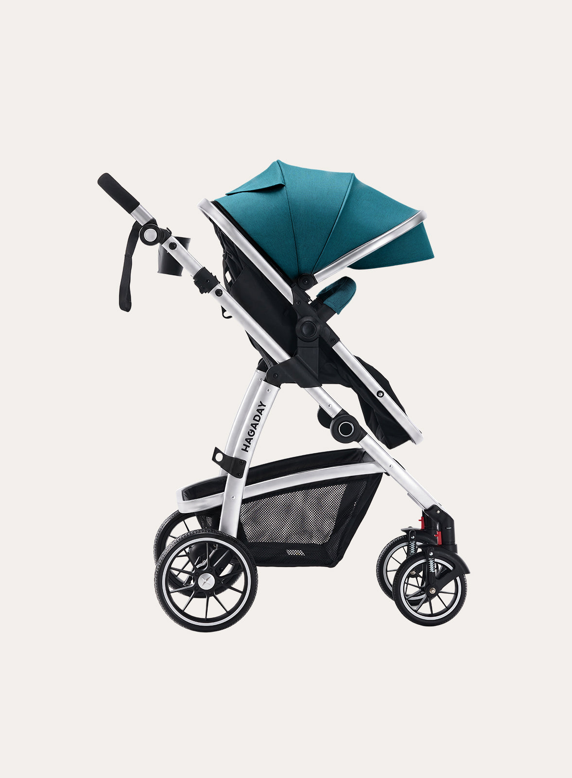 Silver & Blue Stroller