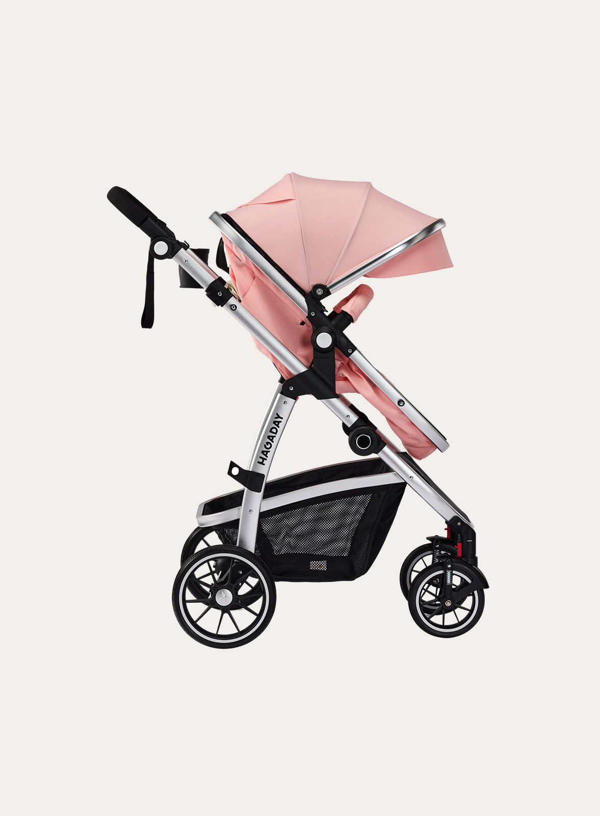 Silver & Pink Stroller