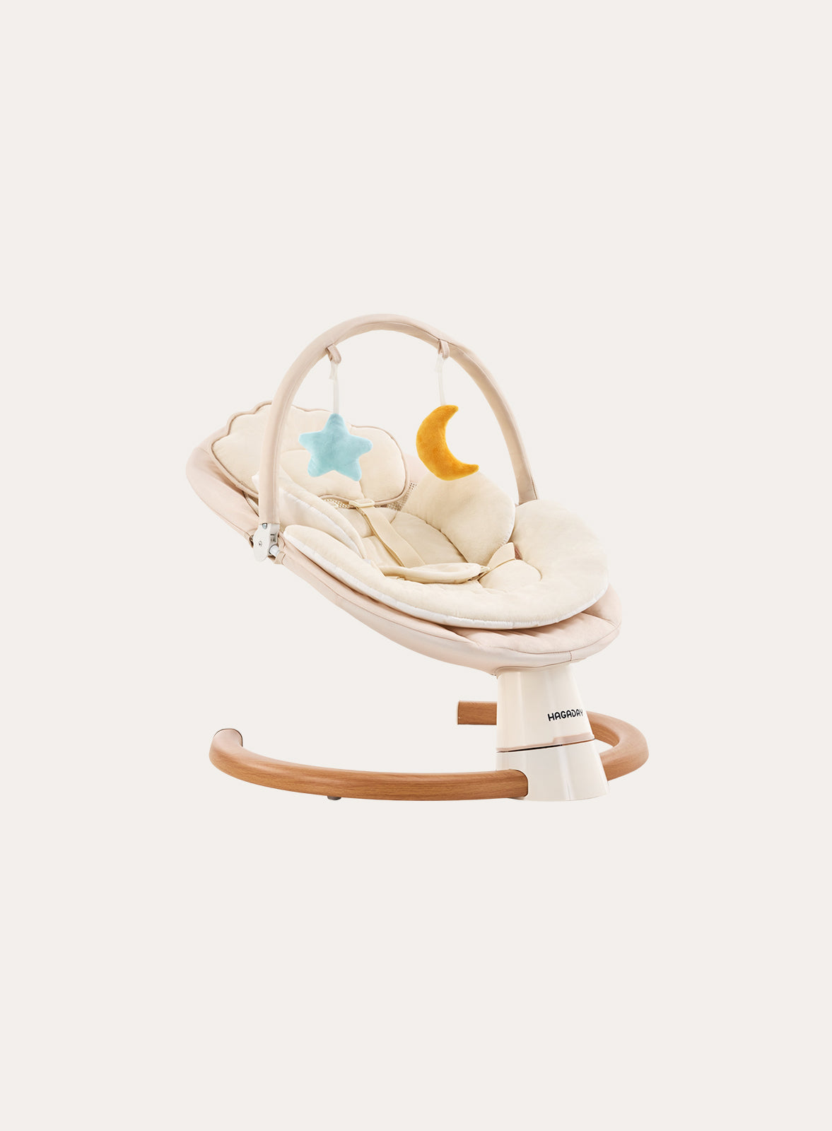 HAGADAY Modern Baby High Chair with Adjustable Footrest & Easy-Clean Tray