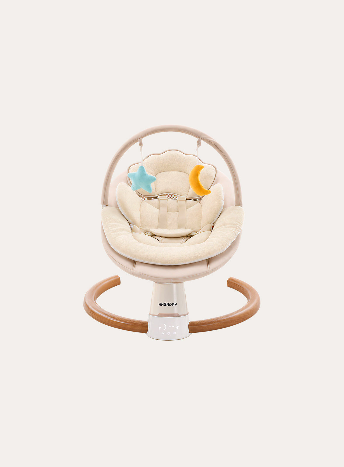 HAGADAY Modern Baby High Chair with Adjustable Footrest & Easy-Clean Tray