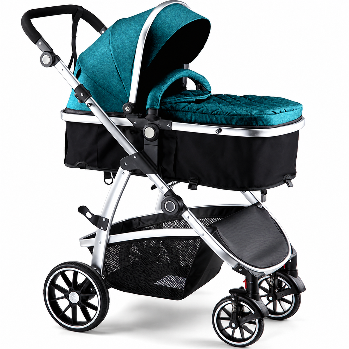 HAGADAY 2-in-1 Baby Stroller with Reversible Seat & Bassinet Mode