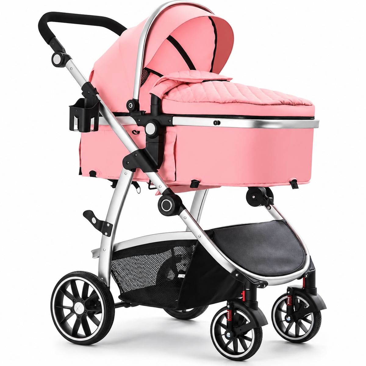 HAGADAY 2-in-1 Baby Stroller – Reversible & Foldable with Bassinet Mode