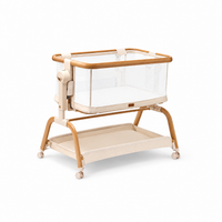 HAGADAY 3-in-1 Baby Bassinet & Bedside Sleeper with Rocking Mode