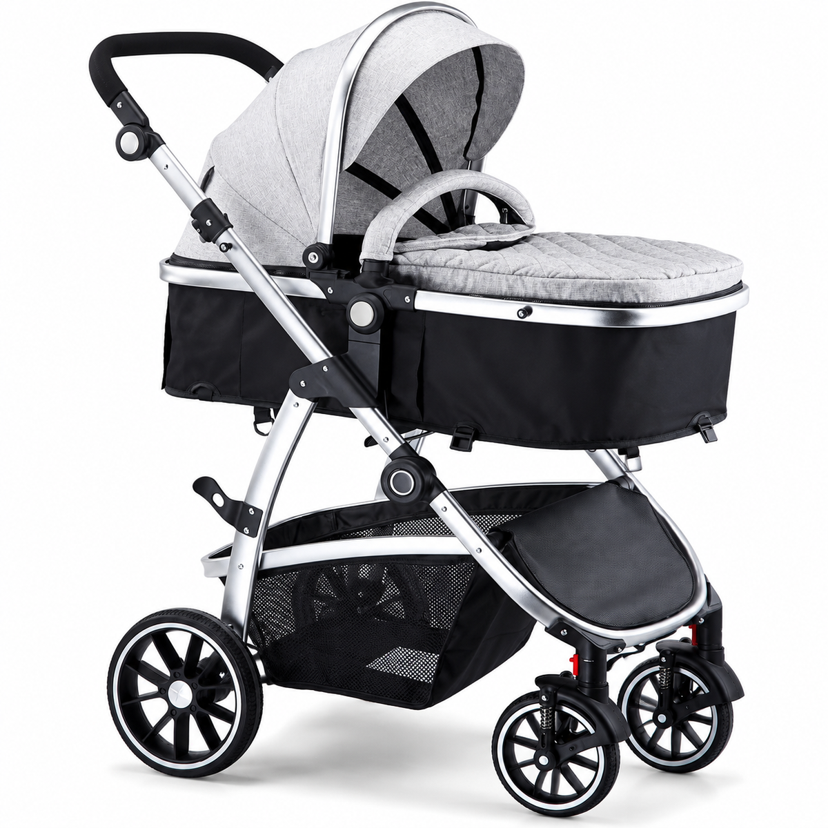 HAGADAY Convertible Baby Stroller | Newborn to Toddler Comfort